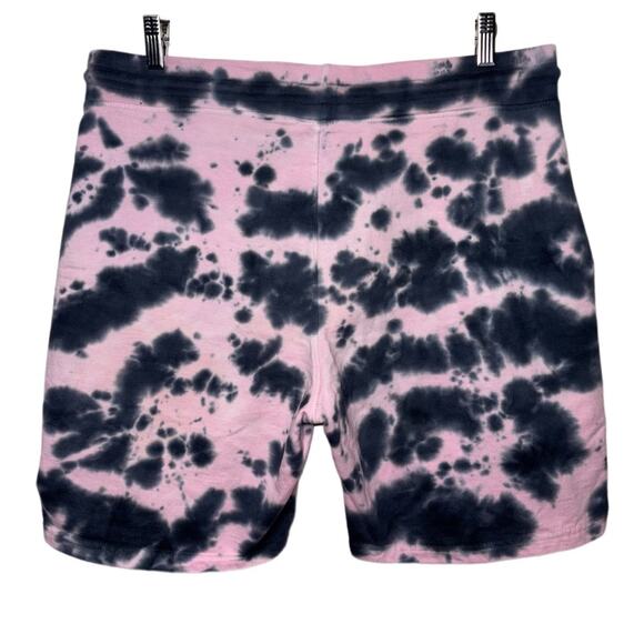 WXYZ Athletic Sweat Shorts Black and Pink Tie Dye Men's Size Large Loungewear - Picture 2 of 16